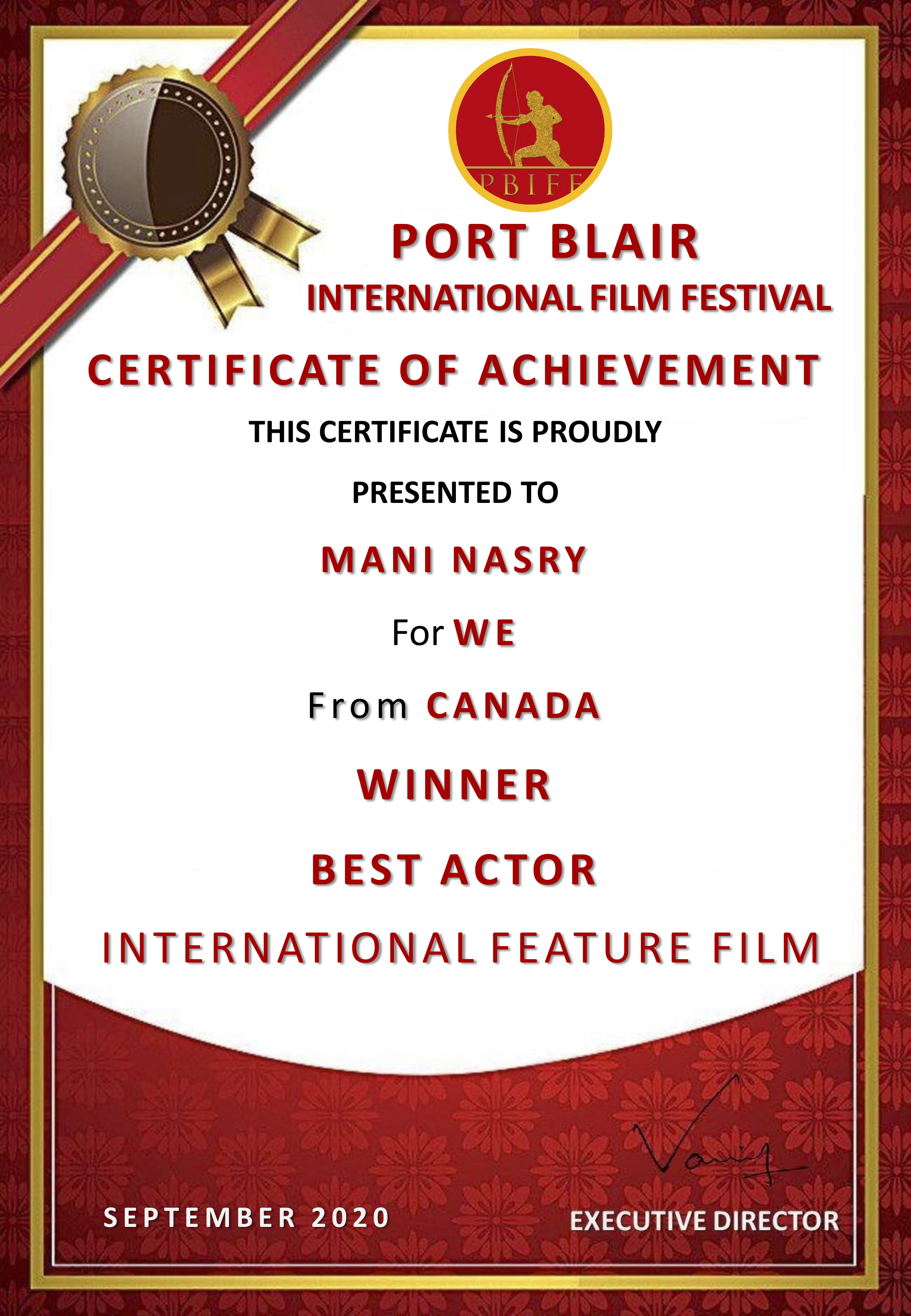 Port Blair BEST ACTOR INT FEATURE 01
